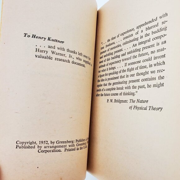 ESPer (Jack of Eagles) James Blish Book PB VTG 1952 AVON Sci-Fi Seemingly Unread - Picture 3 of 7